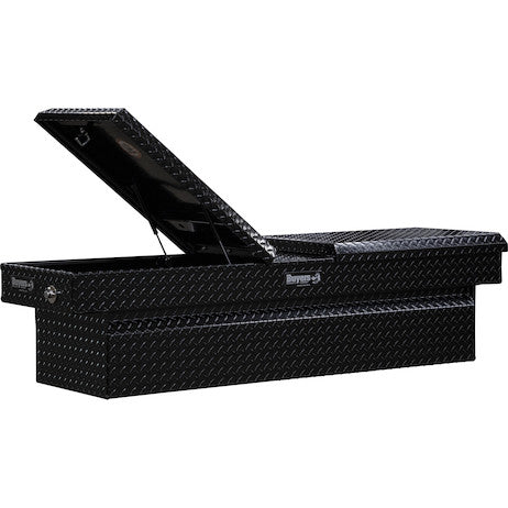 1720413- 23x20x71 Inch Gloss Black Diamond Tread Aluminum Gull Wing Truck Box - Nicks Truck Parts