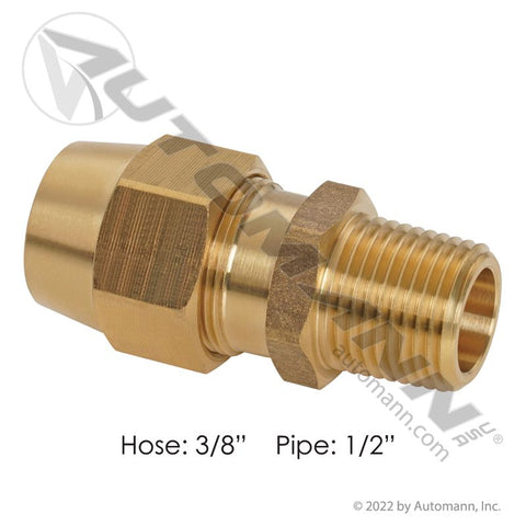 177.16926D - Hose Coupling 3/8IN x 1/2NPT - Nick's Truck Parts