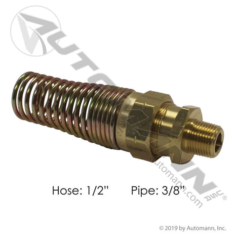 177.16938C - Hose Coupling w/Spring 1/2IN x 3/8NPT - Nick's Truck Parts