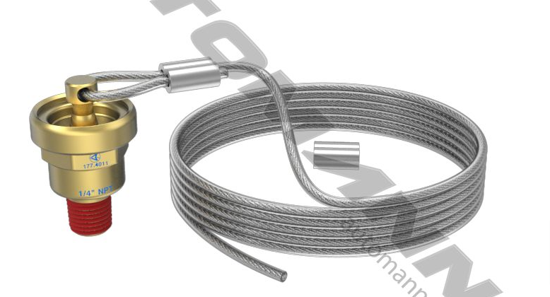 177.4011 - Drain Valve w/60in Unclinched Cable - Nick's Truck Parts