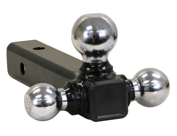 Buyers-1802205-Tri-Ball Hitch Solid Shank With Chrome Balls, (product_type), (product_vendor) - Nicks Truck Parts