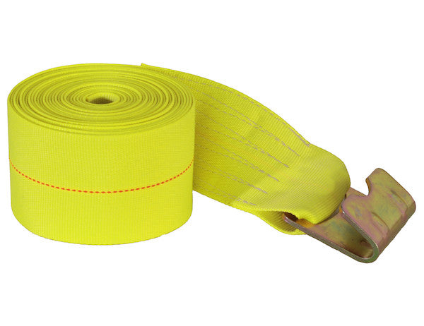 Buyers-1903085-4 Inch X 30 Foot Winch Strap With Flat Hook-15,000 Lb Capacity, (product_type), (product_vendor) - Nicks Truck Parts