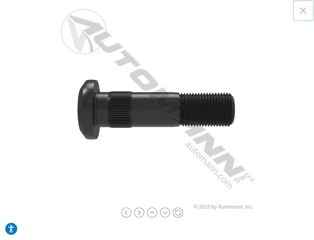 201.6064L-Metric Serrated Stud LH - Nick's Truck Parts
