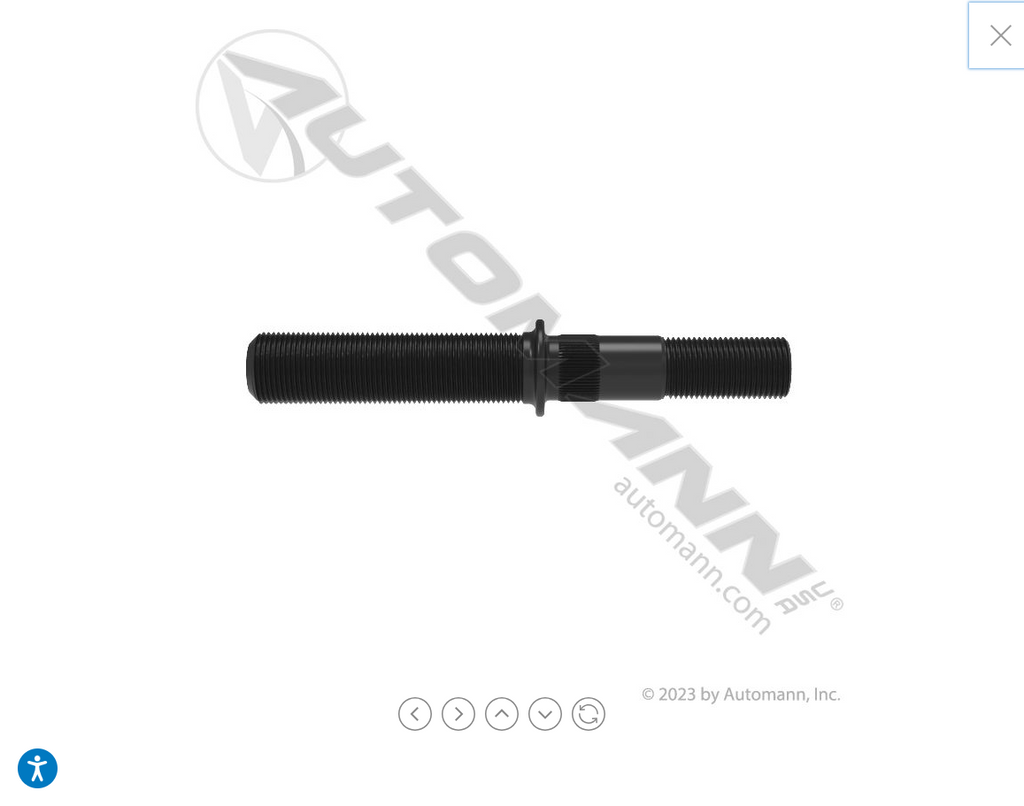 201.6221- Metric Double Ended Wheel Stud RH - Nick's Truck Parts