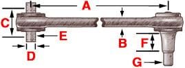 345-221 - Bearing Style Torque Rod (Bushed), (product_type), (product_vendor) - Nick's Truck Parts