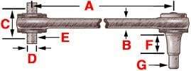345-226 - Bearing Style Torque Rod (Bushed), (product_type), (product_vendor) - Nick's Truck Parts