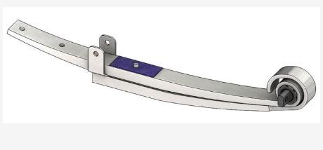 46-1443- Freightliner 2 Leaf Air Ride Spring LH, (product_type), (product_vendor) - Nick's Truck Parts