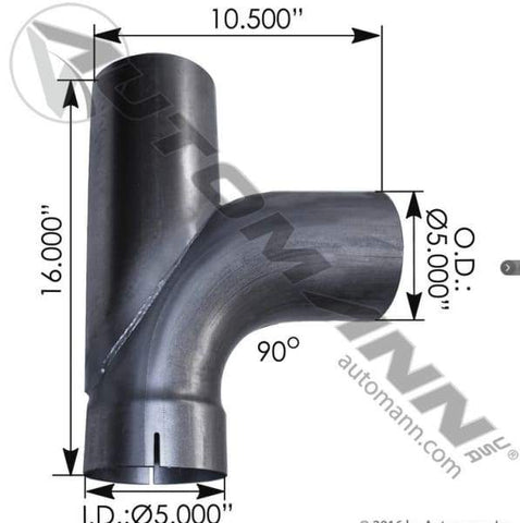 562.U45YA-Exhaust Y Pipe 5in, (product_type), (product_vendor) - Nick's Truck Parts
