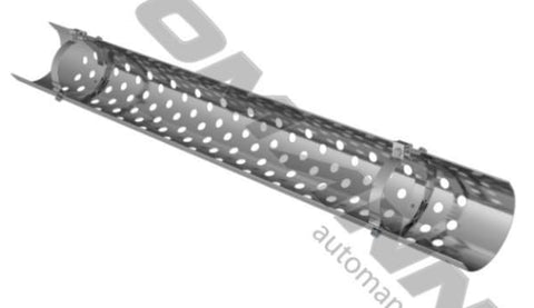 562.U6151SS-Heat Shield 5in Round Holes, (product_type), (product_vendor) - Nick's Truck Parts