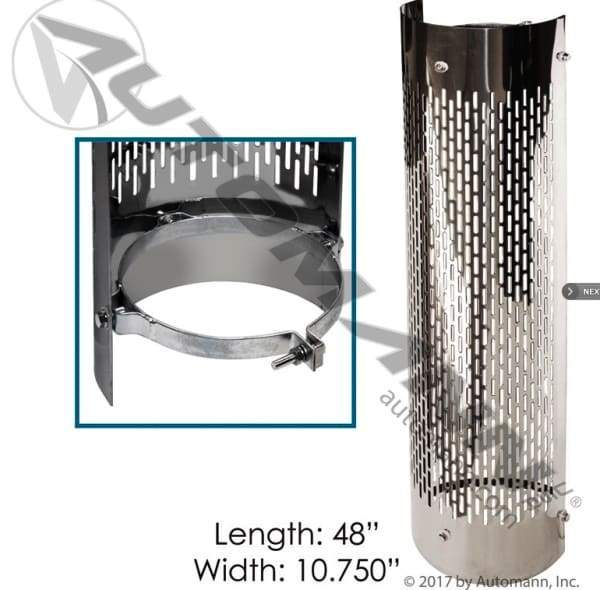 562.U6291SS-Heat Shield 9in Vertical Slots, (product_type), (product_vendor) - Nick's Truck Parts