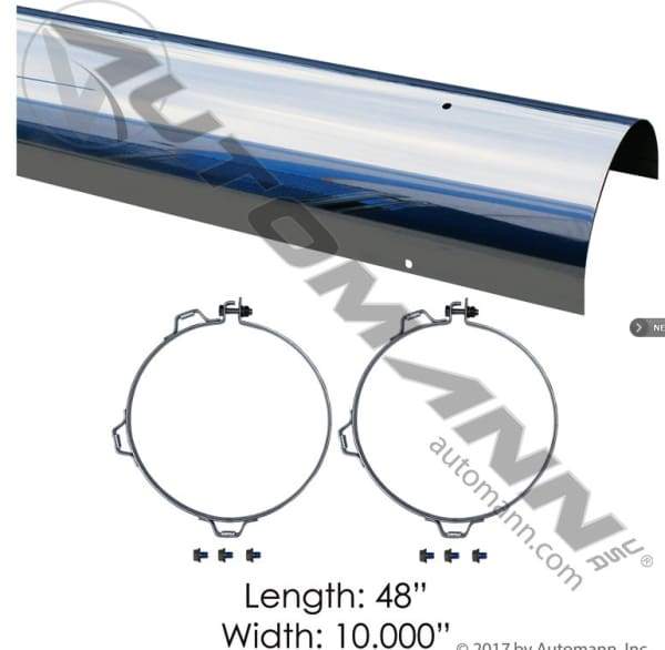 562.U63101SS-Heat Shield 10in Solid, (product_type), (product_vendor) - Nick's Truck Parts