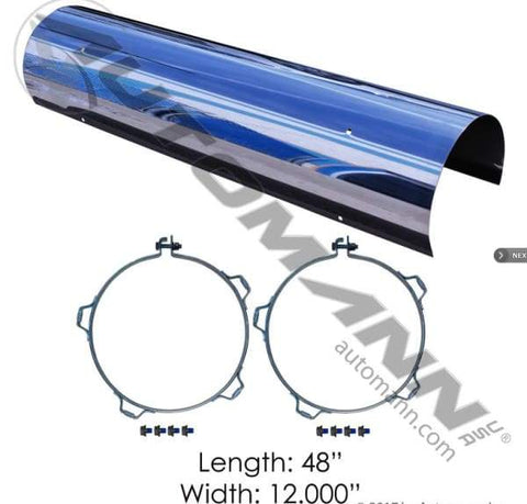 562.U63102SS-Heat Shield 10in Solid, (product_type), (product_vendor) - Nick's Truck Parts
