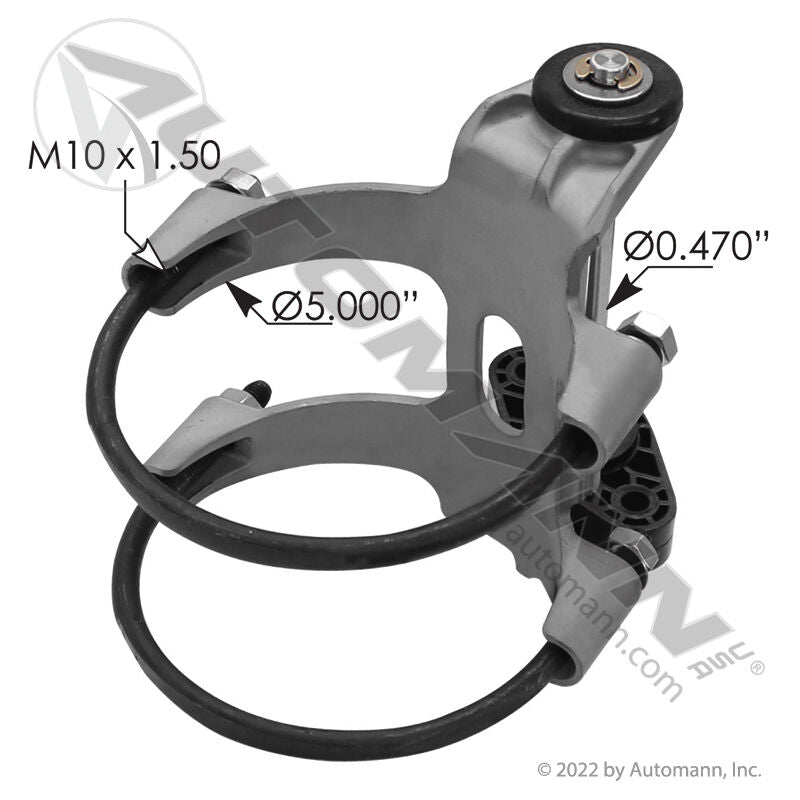 562.U75166048R- Exhaust Slider Clamp Assy Peterbilt RH - Nick's Truck Parts