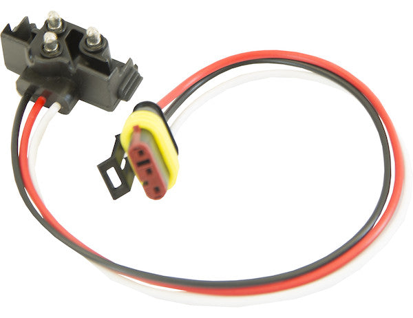 5620352 -Buyers DOT Light Plug 3-Wire AMP-Style Plug With Stripped Leads And #10 Ring On Ground (PKG of 10) - Nicks Truck Parts