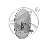 563.9003-7-1/2 in. Convex Mirror with L Bracket-Stainless Steel, (product_type), (product_vendor) - Nick's Truck Parts
