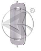 563.9006-7 in. X 16 in. West Coast Bubble Back Mirror-Stainless Steel, (product_type), (product_vendor) - Nick's Truck Parts