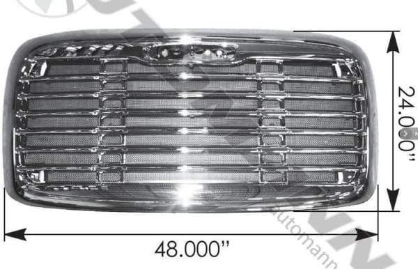 564.14007-Grille with Screen Freightliner, (product_type), (product_vendor) - Nick's Truck Parts