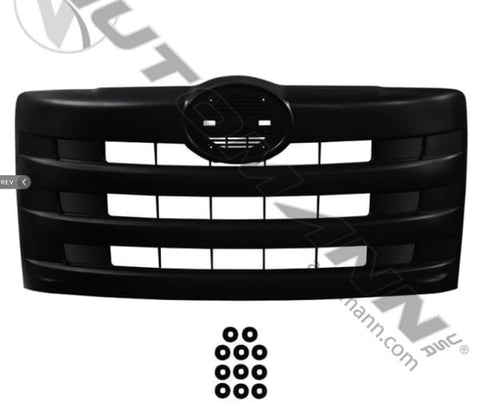 564.54002X-Grille No-Screen Black Hino, (product_type), (product_vendor) - Nick's Truck Parts