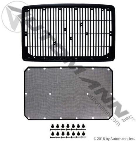 564.96009X-Volvo Grille with Screen Black, (product_type), (product_vendor) - Nick's Truck Parts