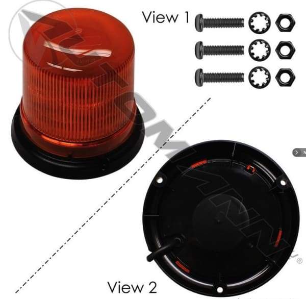 571.KL100AHE-Hella K-LED 100 Warning Light Amber, (product_type), (product_vendor) - Nick's Truck Parts