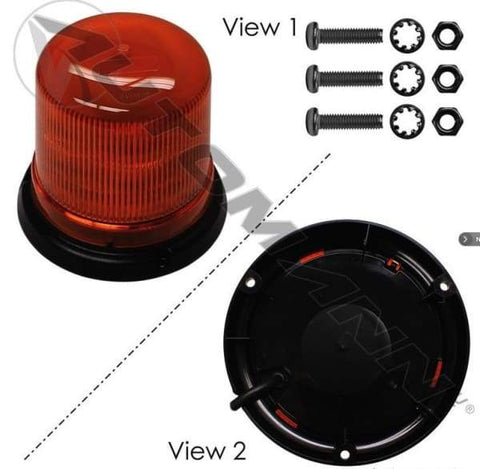 571.KL100AHE-Hella K-LED 100 Warning Light Amber, (product_type), (product_vendor) - Nick's Truck Parts