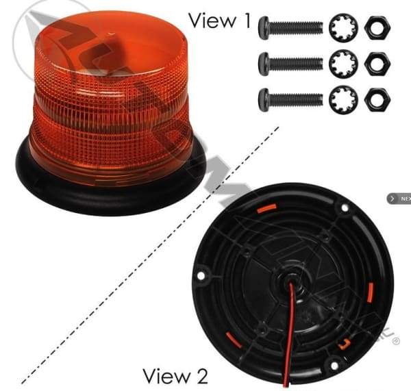 571.KL40AHE-Hella K-LED 40 Warning Light Amber, (product_type), (product_vendor) - Nick's Truck Parts