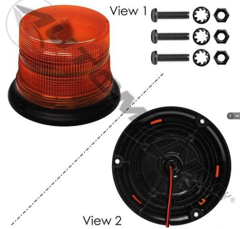 571.KL50CAHE-Hella K-LED 50 Compact Warning LT Amber, (product_type), (product_vendor) - Nick's Truck Parts