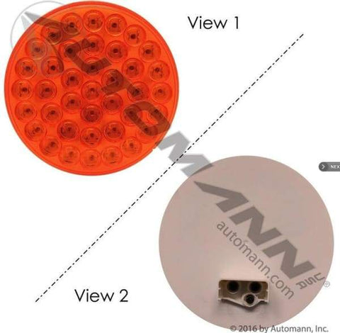 571.LD40A39-F/P/T Light LED 4in Amber, (product_type), (product_vendor) - Nick's Truck Parts