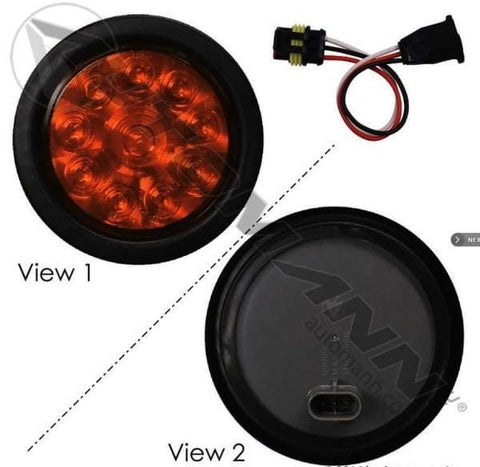 571.LD44A10-K-F/P/T Light Kit LED 4in Amber, (product_type), (product_vendor) - Nick's Truck Parts