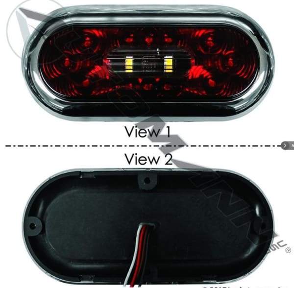 571.LD604RW14-S/T/T and Back-Up LED Light 6in Oval, (product_type), (product_vendor) - Nick's Truck Parts