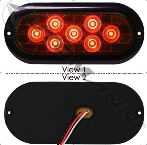 571.LD605A7-F/P/T Light LED 6in Oval Amber, (product_type), (product_vendor) - Nick's Truck Parts