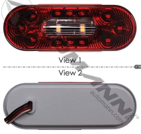 571.LD60RW14-S/T/T and Back-Up LED Light 6in Oval, (product_type), (product_vendor) - Nick's Truck Parts
