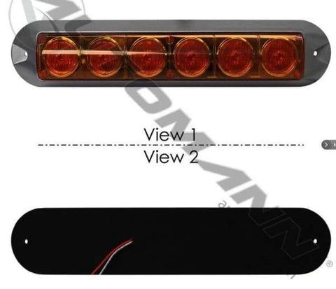 571.LD82AL6-Warning Light Surface Mount LED Amber, (product_type), (product_vendor) - Nick's Truck Parts