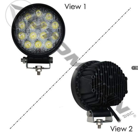 571.LD947WL14-Work Lamp LED 4in Round Flood 3360 LM, (product_type), (product_vendor) - Nick's Truck Parts