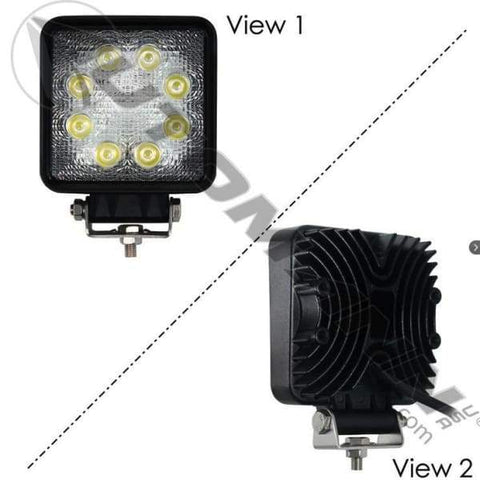571.LD954WL8-Work Lamp LED 4in Square Flood 1920 LM, (product_type), (product_vendor) - Nick's Truck Parts