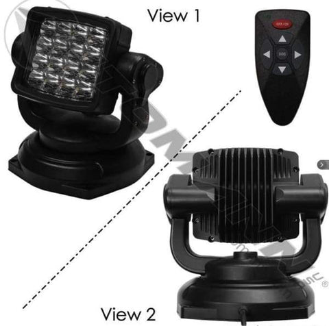 571.LD965WL16RC-Work Lamp LED Remote Control, (product_type), (product_vendor) - Nick's Truck Parts