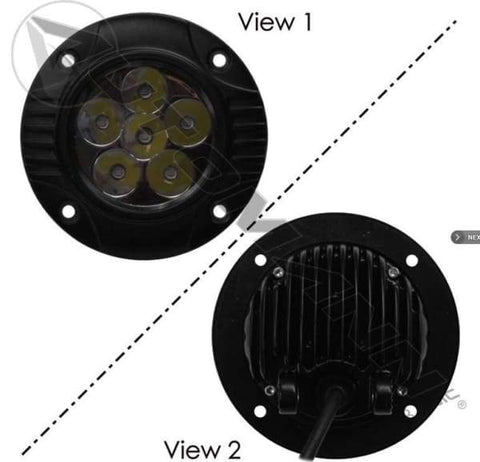 571.LD975WL6-Work Lamp LED 3in Round Flood 1140 LM, (product_type), (product_vendor) - Nick's Truck Parts
