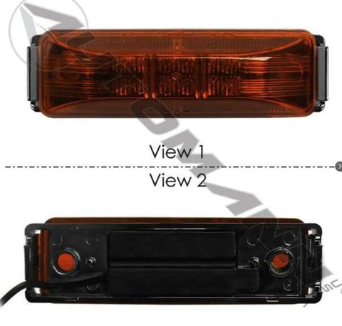 571.LG19A-KC1-Marker Light Kit 1-1/4in X 4in Amber, (product_type), (product_vendor) - Nick's Truck Parts