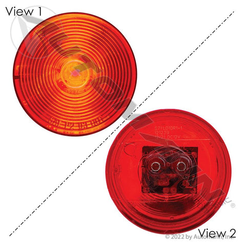 571.LD10R1-1 - Marker Light LED 2-1/2in Red 1-Diode - Nick's Truck Parts