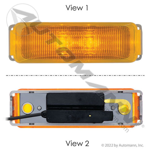 571.LD191A2-2K - Marker Light Kit LED 1in X 4in Amber - Nick's Truck Parts