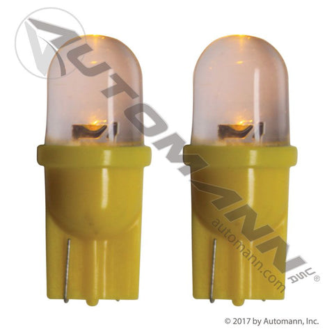 571.LD194A - LED Bulb Replacement for 194 Amber 2pcs - Nick's Truck Parts