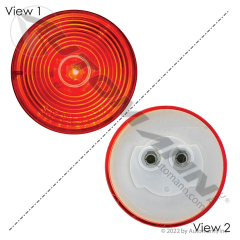 571.LD301R1-1 - Marker Light LED 2in Red 1-Diode - Nick's Truck Parts