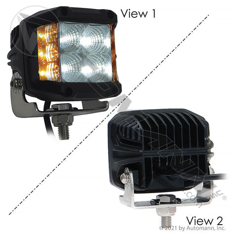 571.LD968WL10TS - Dual Function Work Lamp/Strobe LED - Nick's Truck Parts