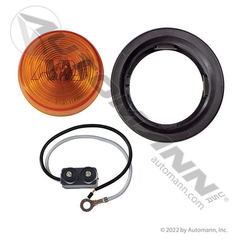 571.LG10ABS-K- Marker Light Kit 2-1/2in Amber ABS - Nick's Truck Parts