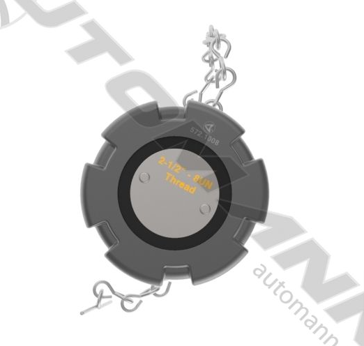 572.1008GT - Fuel Cap 2-1/2in-8UN GT Development - Nick's Truck Parts