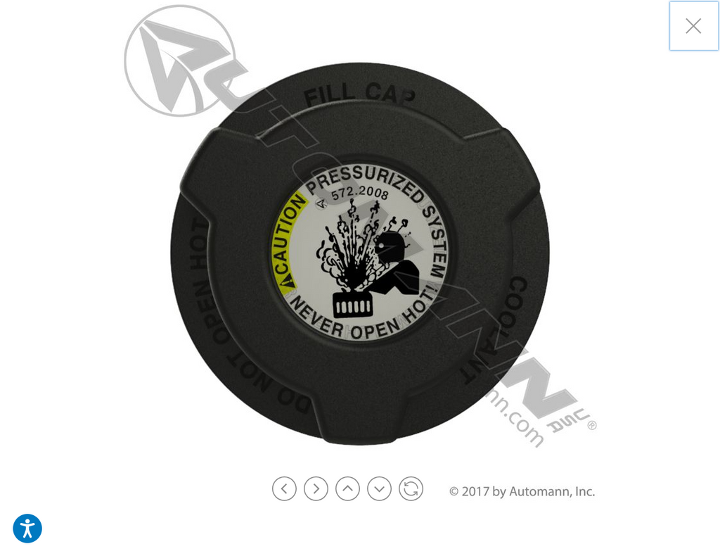 572.2008 -Peterbilt Coolant Reservoir Cap - Nick's Truck Parts