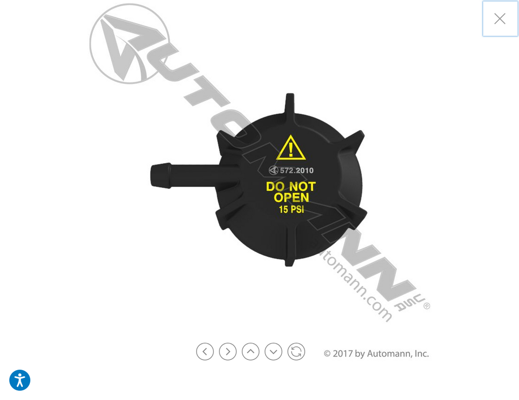 572.2010- Peterbilt Coolant Reservoir Cap - Nick's Truck Parts