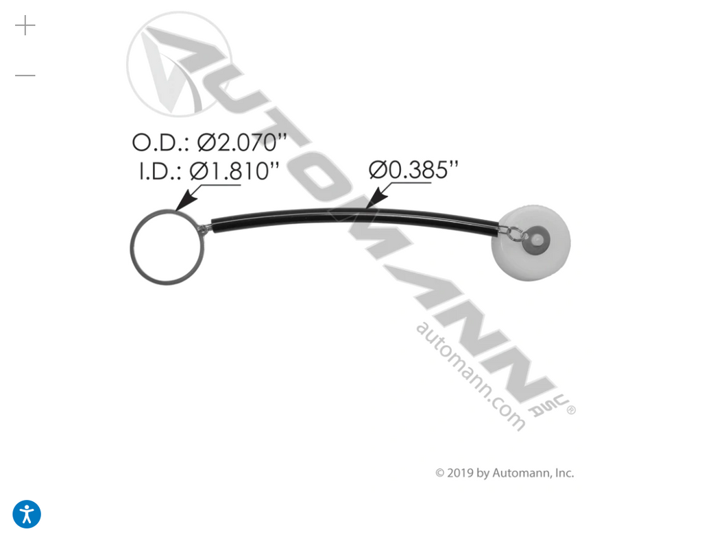 572.2053- Coolant Reservoir Cap GM/Isuzu - Nick's Truck Parts