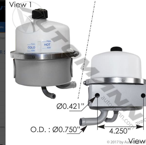 575.1078-Power Steering Reservoir Freightliner, (product_type), (product_vendor) - Nick's Truck Parts