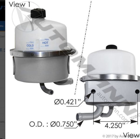 575.1078-Power Steering Reservoir Freightliner, (product_type), (product_vendor) - Nick's Truck Parts
